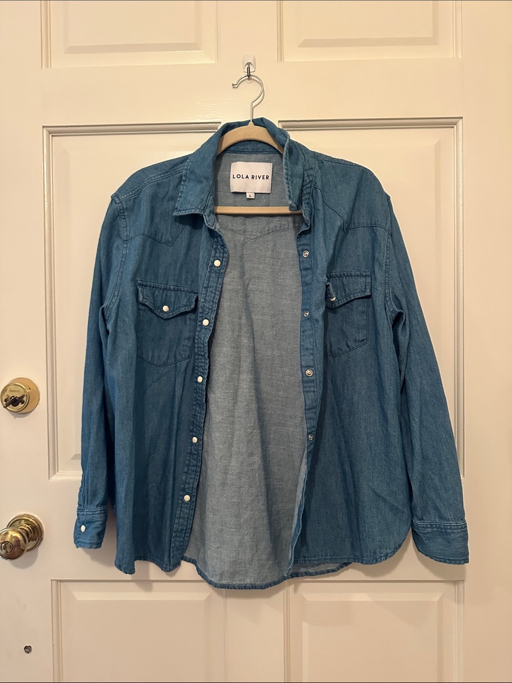 Denim button up